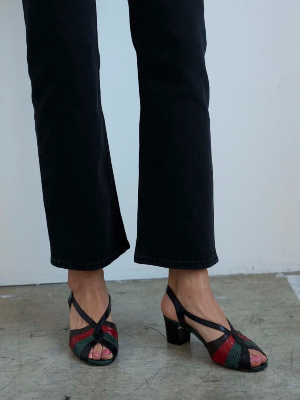 Jamie Haller Archive Heel in Snake Mix (Size 37.5)